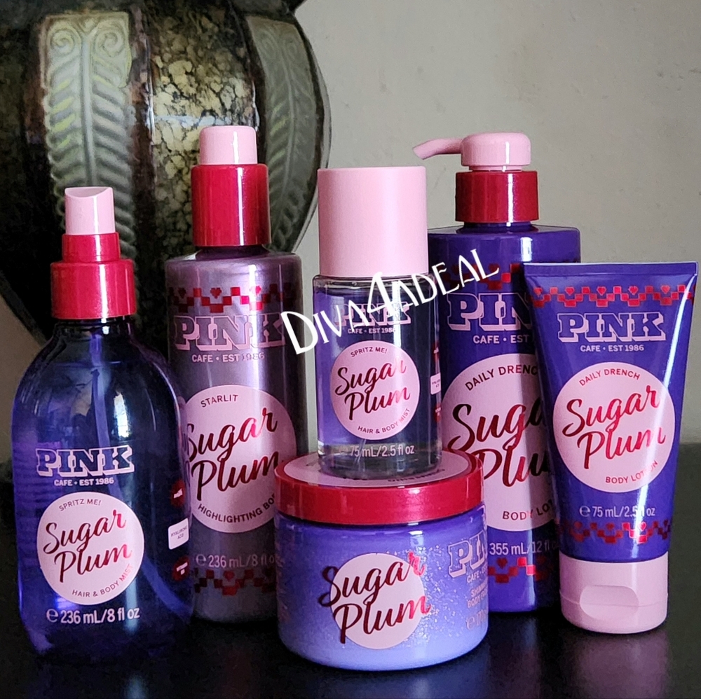 VS Pink SUGAR PLUM 6PC Collection Bundle